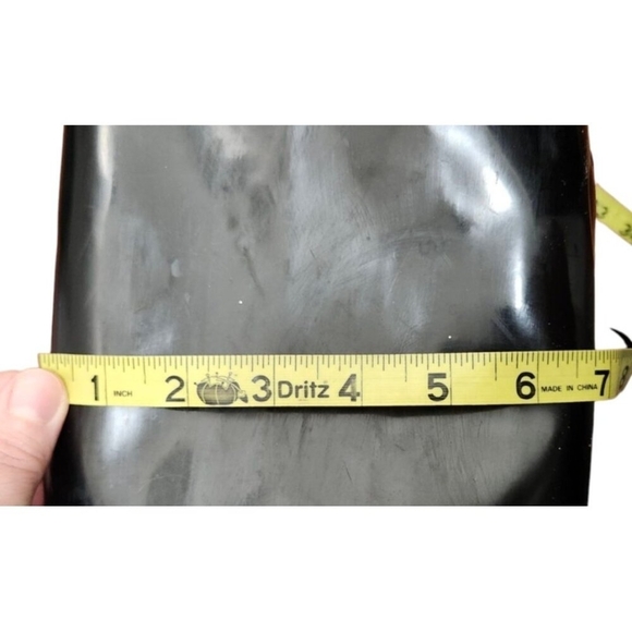 TORY BURCH Handbag/Nylon/Enamel/BLK/Black/Solid Color Black Nylon/Pate - Picture 13 of 15